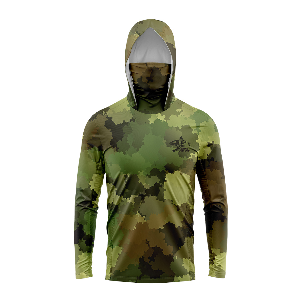 Hunting Outdoor Apparel - 낚시 후드티셔츠 남성용 긴팔 자외선 차단