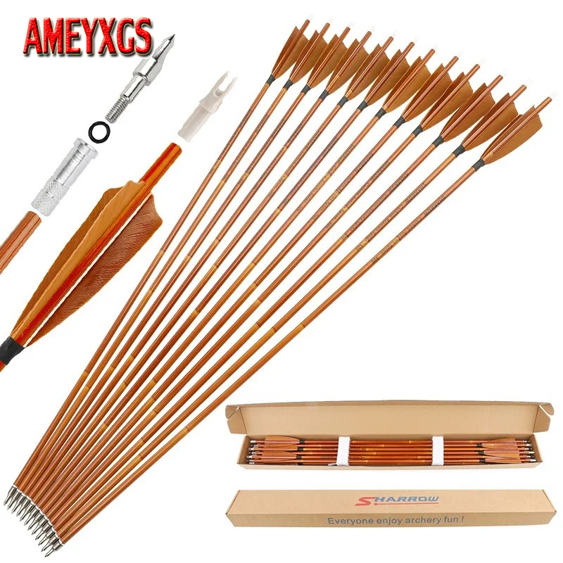 Arrow Carbon Shaft - 6/12pcs 양궁 탄소 화살 SP500 30