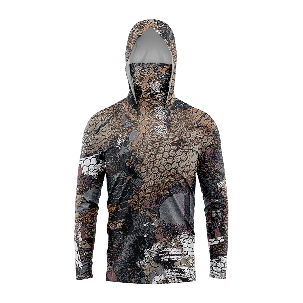낚시 후드티셔츠 남성용 긴팔 자외선 차단 후드티 마스크 - Hunting Outdoor Apparel 리뷰 및 가격